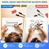 GAMENOTE 6 Pack Small Dry Erase Boards for Kids, 9×12 Double-Sided Lined and Blank Whiteboards with Markers & Erasers, for Classroom and Homeschool Writing Board(Lined Blank)