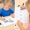 GAMENOTE 6 Pack Small Dry Erase Boards for Kids, 9×12 Double-Sided Lined and Blank Whiteboards with Markers & Erasers, for Classroom and Homeschool Writing Board(Magnetic Lined Blank)