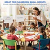 GAMENOTE 6 Pack Small Dry Erase Boards for Kids, 9×12 Double-Sided Lined and Blank Whiteboards with Markers & Erasers, for Classroom and Homeschool Writing Board(Lined Blank)