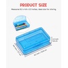 GAMENOTE Assorted Colors Plastic Pencil Case Box 6pcs Rotating Art Supply Organizer Office School Supplies for Kids Desk Organizers