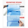 GAMENOTE Assorted Colors Plastic Pencil Case Box 6pcs Rotating Art Supply Organizer Office School Supplies for Kids Desk Organizers