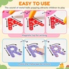GAMENOTE Magnetic Number Tracing Board, 2 in 1 Double Sided Numbers 1-20 Writing Board + JoyCat Magnetic Animal Letter Tracing Board, Double-Sided ABC Magnets for Toddlers