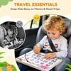 GAMENOTE Magnetic Number Tracing Board, 2 in 1 Double Sided Numbers 1-20 Writing Board + JoyCat Magnetic Animal Letter Tracing Board, Double-Sided ABC Magnets for Toddlers