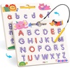 GAMENOTE Magnetic Number Tracing Board, 2 in 1 Double Sided Numbers 1-20 Writing Board + JoyCat Magnetic Animal Letter Tracing Board, Double-Sided ABC Magnets for Toddlers