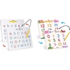 GAMENOTE Double Sided Magnetic Letter Board + JoyCat Double-Sided Magnetic Animal Number Tracing Board – 2-in-1 Numbers 1-20 Writing Toys for Toddlers & Kids