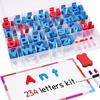 Gamenote Classroom Magnetic Letters Kit 238 Pcs with Double-Side Magnet Board – Foam Alphabet Letters for Kids Spelling and Learning 10 Pack