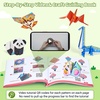 Gamenote Colorful Origami Kit for Kids 72 Projects 180 Double Sided Origami Paper 12 Sheets Practice Papers Instructional Origami Book Origami Gift for 4+ Girls Adult Beginners Training Craft, Unicorn(Dinosaur)