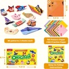 Gamenote Colorful Origami Kit for Kids 72 Projects 180 Double Sided Origami Paper 12 Sheets Practice Papers Instructional Origami Book Origami Gift for 4+ Girls Adult Beginners Training Craft, Unicorn(Animal)