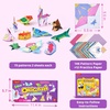 Gamenote Colorful Origami Kit for Kids 72 Projects 180 Double Sided Origami Paper 12 Sheets Practice Papers Instructional Origami Book Origami Gift for 4+ Girls Adult Beginners Training Craft, Unicorn(Unicorn)