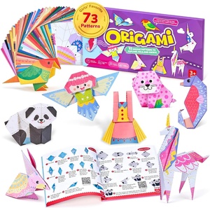 Gamenote Colorful Origami Kit for Kids 72 Projects 180 Double Sided Origami Paper 12 Sheets Practice Papers Instructional Origami Book Origami Gift for 4+ Girls Adult Beginners Training Craft, Unicorn(Unicorn)